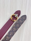 Louis Vuitton New Fashion Versatile Lychee Pattern Double Sided Available Belt 30MM