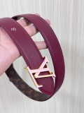Louis Vuitton New Classic Versatile Double Sided Available Belt 30MM