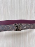 Louis Vuitton New Classic Versatile Double Sided Available Belt 30MM