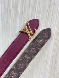 Louis Vuitton New Classic Versatile Double Sided Available Belt 30MM