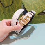 Gucci New Fashion Double Sided Head Leather Belt 30MM
