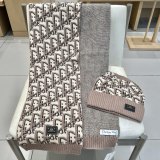 Chanel New Couple Classic Versatile Wool Hat Scarf Set