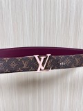Louis Vuitton New Classic Versatile Double Sided Available Belt 30MM