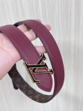 Louis Vuitton New Classic Versatile Double Sided Available Belt 30MM