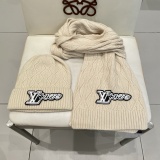 Louis Vuitton New Couple Classic Versatile Wool Hat Scarf Set