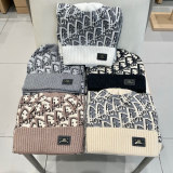 Chanel New Couple Classic Versatile Wool Hat Scarf Set