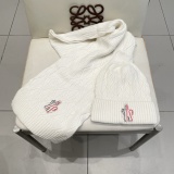 Moncler New Couple Classic Versatile Wool Hat Scarf Set