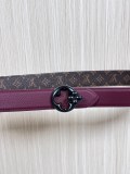 Louis Vuitton New Fashion Versatile Lychee Pattern Double Sided Available Belt 30MM