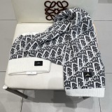 Chanel New Couple Classic Versatile Wool Hat Scarf Set