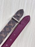Louis Vuitton New Fashion Versatile Lychee Pattern Double Sided Available Belt 30MM
