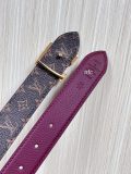 Louis Vuitton New Classic Versatile Double Sided Available Belt 30MM