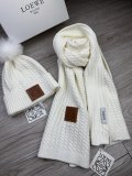 Loewe New Couple Fashion Versatile Ball Hat Scarf Set