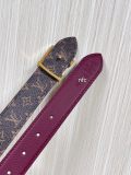 Louis Vuitton New Classic Versatile Double Sided Available Belt 30MM