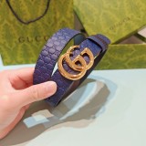 Gucci New Fashion Double Sided Head Leather Belt 30MM