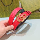 Gucci New Fashion Double Sided Head Leather Belt 30MM