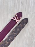 Louis Vuitton New Classic Versatile Double Sided Available Belt 30MM