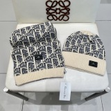 Chanel New Couple Classic Versatile Wool Hat Scarf Set