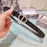 Gucci New Fashion Diamond Double Sided Head Leather Belt 20MM