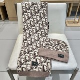 Chanel New Couple Classic Versatile Wool Hat Scarf Set