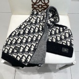 Chanel New Couple Classic Versatile Wool Hat Scarf Set