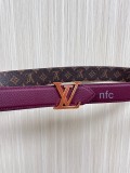 Louis Vuitton New Classic Versatile Double Sided Available Belt 30MM