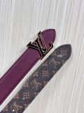 Louis Vuitton New Classic Versatile Double Sided Available Belt 30MM