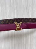 Louis Vuitton New Classic Versatile Double Sided Available Belt 30MM