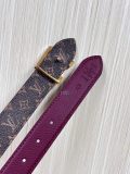Louis Vuitton New Classic Versatile Double Sided Available Belt 30MM
