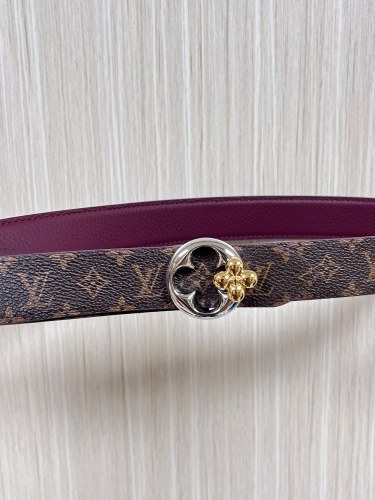 Louis Vuitton New Fashion Versatile Lychee Pattern Double Sided Available Belt 30MM