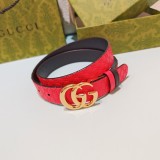 Gucci New Fashion Double Sided Head Leather Belt 30MM