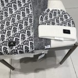 Chanel New Couple Classic Versatile Wool Hat Scarf Set