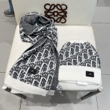 Chanel New Couple Classic Versatile Wool Hat Scarf Set