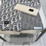 Chanel New Couple Classic Versatile Wool Hat Scarf Set
