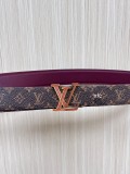 Louis Vuitton New Classic Versatile Double Sided Available Belt 30MM