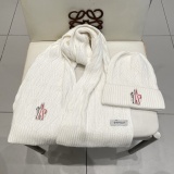 Moncler New Couple Classic Versatile Wool Hat Scarf Set