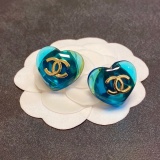 Chanel New Fashion Versatile Letter Double C Love Earrings