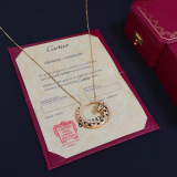 Cartier New Unisex Classic Fashion Diamond Set Leopard Head Necklace