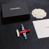 Chanel New Fashion Versatile Acrylic Airplane Brooch
