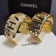Chanel New Fashion Versatile Wide Hollow Bracelet
