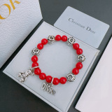 Dior New Fashion Versatile Multi Element Agate Thai Silver Style Bracelet