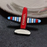 Chanel New Fashion Versatile Acrylic Airplane Brooch