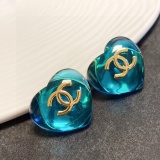Chanel New Fashion Versatile Letter Double C Love Earrings