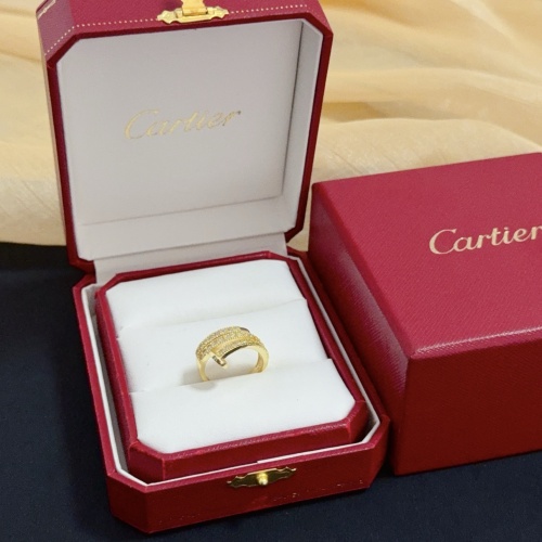 Cartier New Couple Classic Fashion Diamond Set Ring