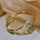 Cartier New Couple Fashion Diamond Inlaid Snakehead Bracelet