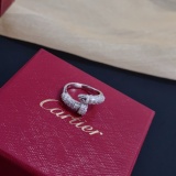 Cartier New Couple Classic Fashion Diamond Set Ring
