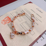 Cartier New Classic Fashion Diamond Set Leopard Head Bracelet