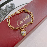 Cartier New Classic Fashion Diamond Set Leopard Head Bracelet