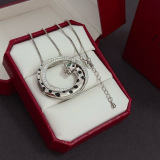 Cartier New Unisex Classic Fashion Diamond Set Leopard Head Necklace