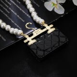 Chanel Fashion Bag Pearl Necklace