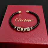 Cartier New Unisex Classic Fashion Color Diamond Leather Rope Bracelet